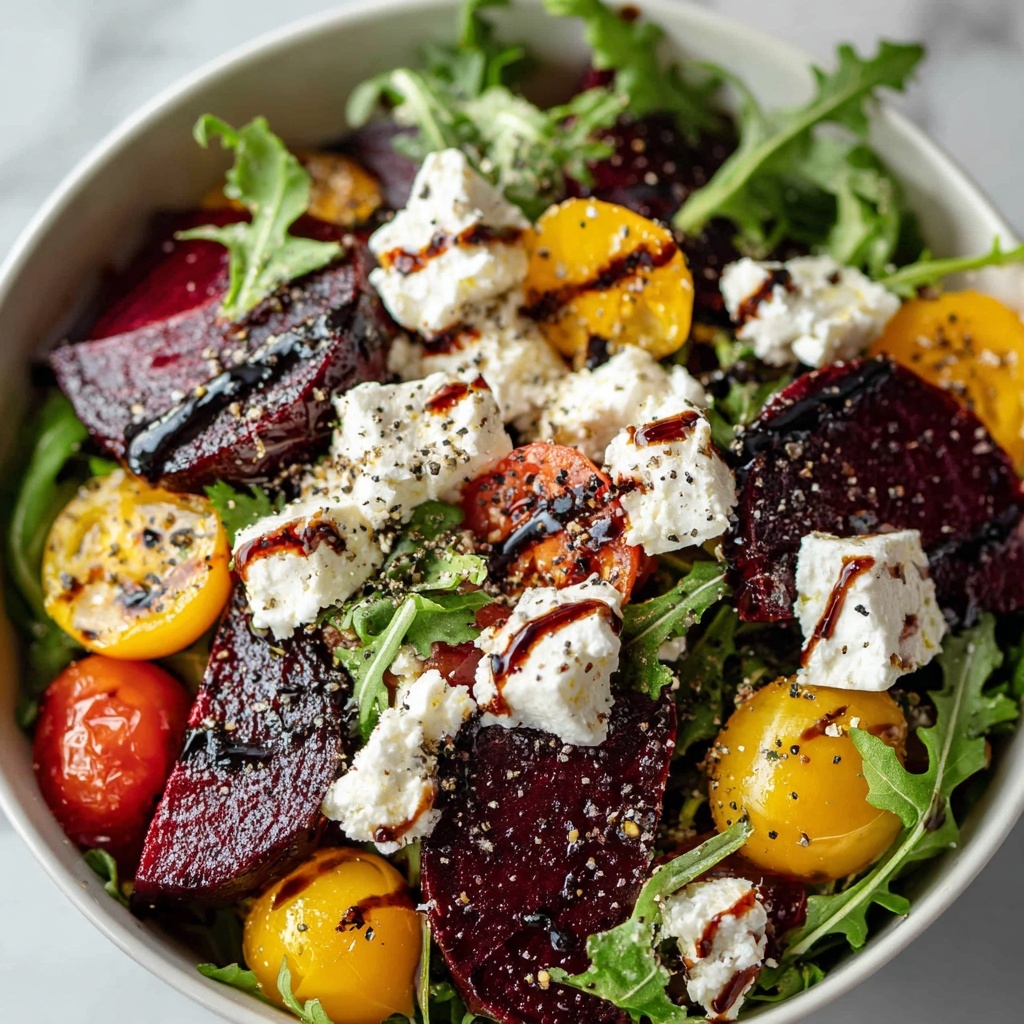 Beet Salad with Goat Cheese and Balsamic Recipe - Recipe Image