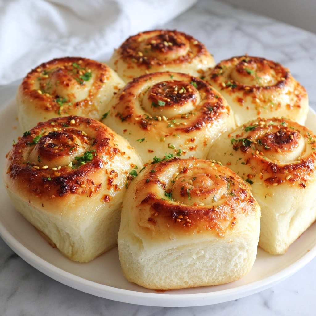 Cheesy Garlic Butter Rollups Recipe - Recipe Image