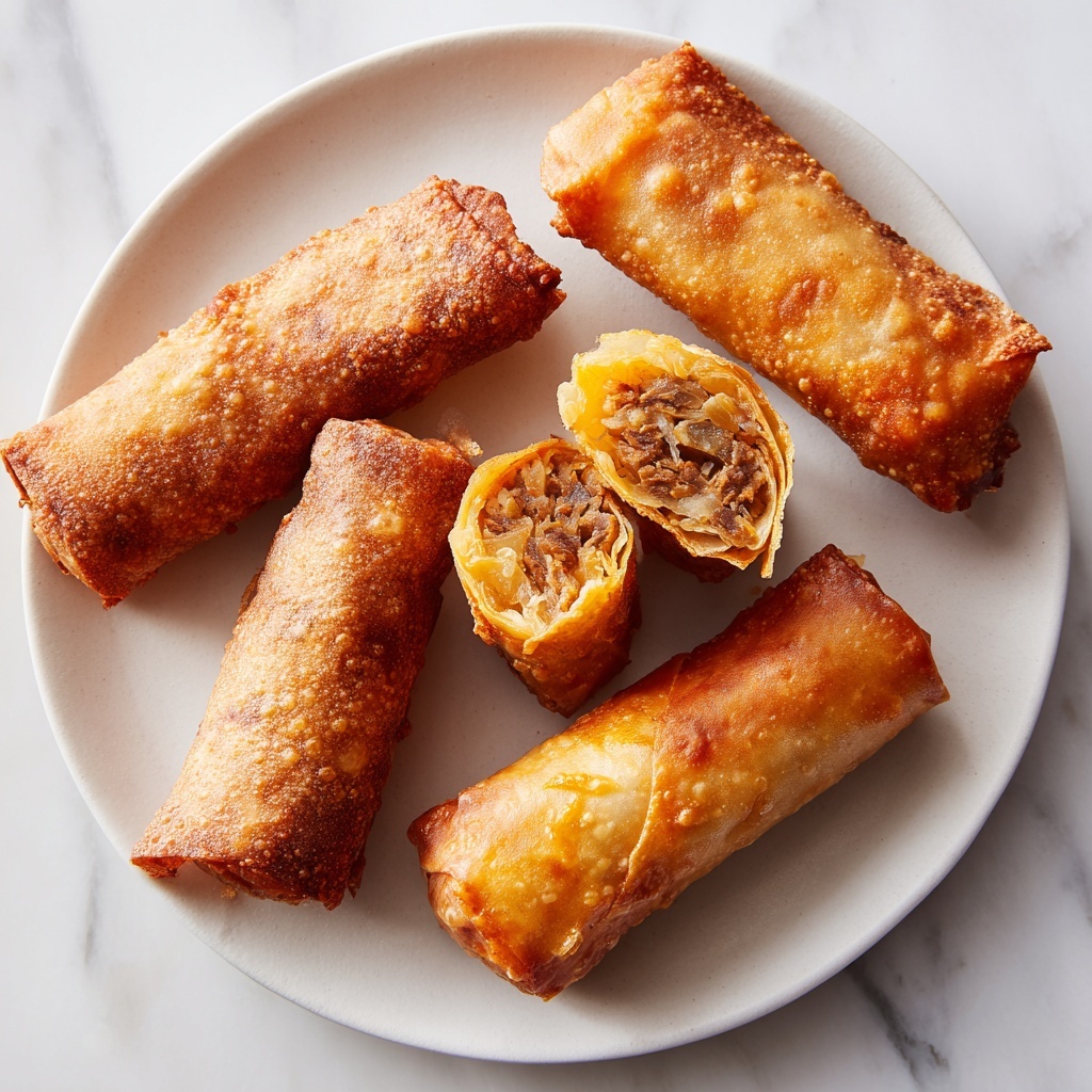 Baked Apple Pie Rice Paper Rolls Recipe - Recipe Image