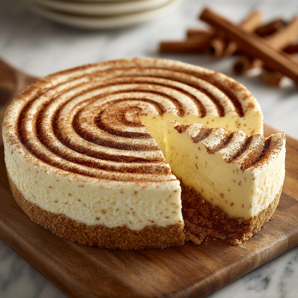 Cinnamon Roll Cheesecake Recipe - Recipe Image