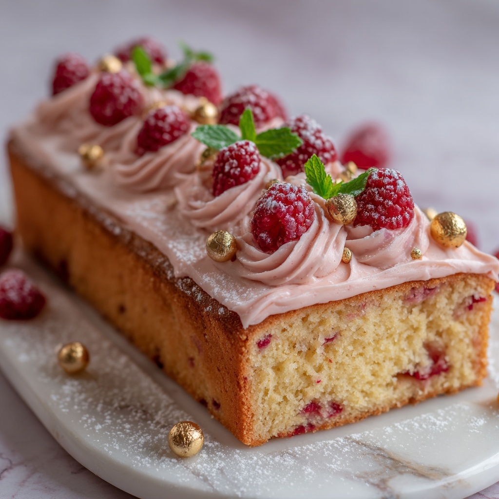 Lemon Raspberry Loaf Cake Recipe - Recipe Image