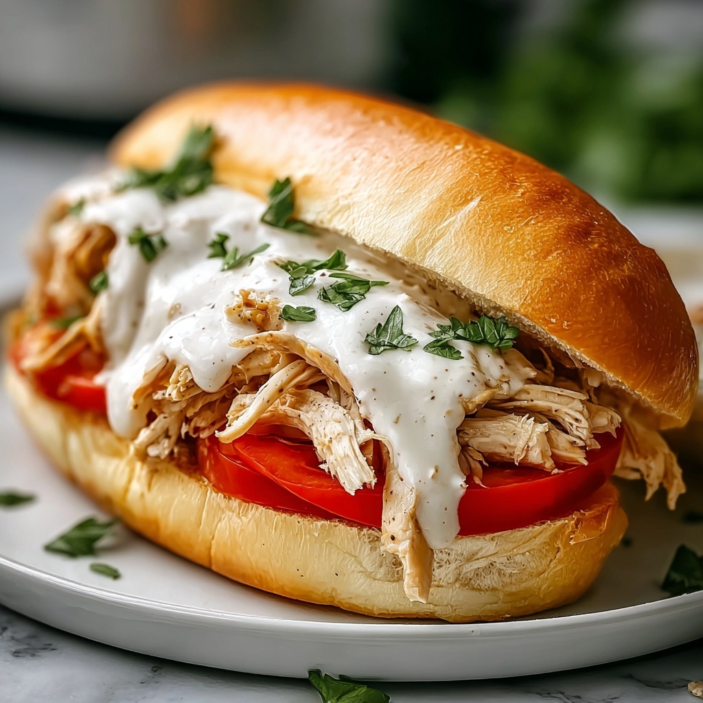 Slow Cooker Chicken Philly Sandwiches Recipe - Recipe Image