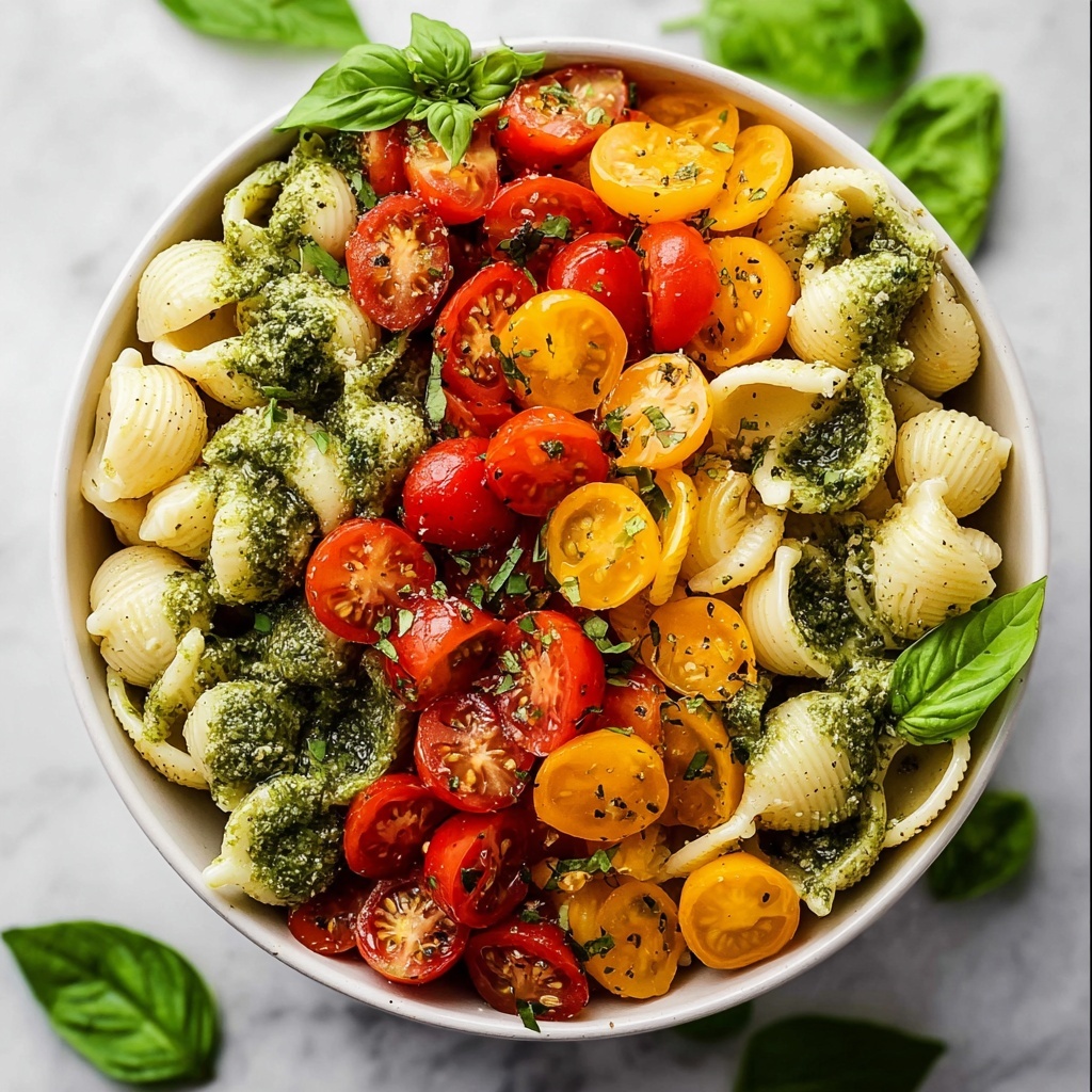 Pesto Pasta Salad with Zucchini, Squash, and Pine Nuts Recipe - Recipe Image