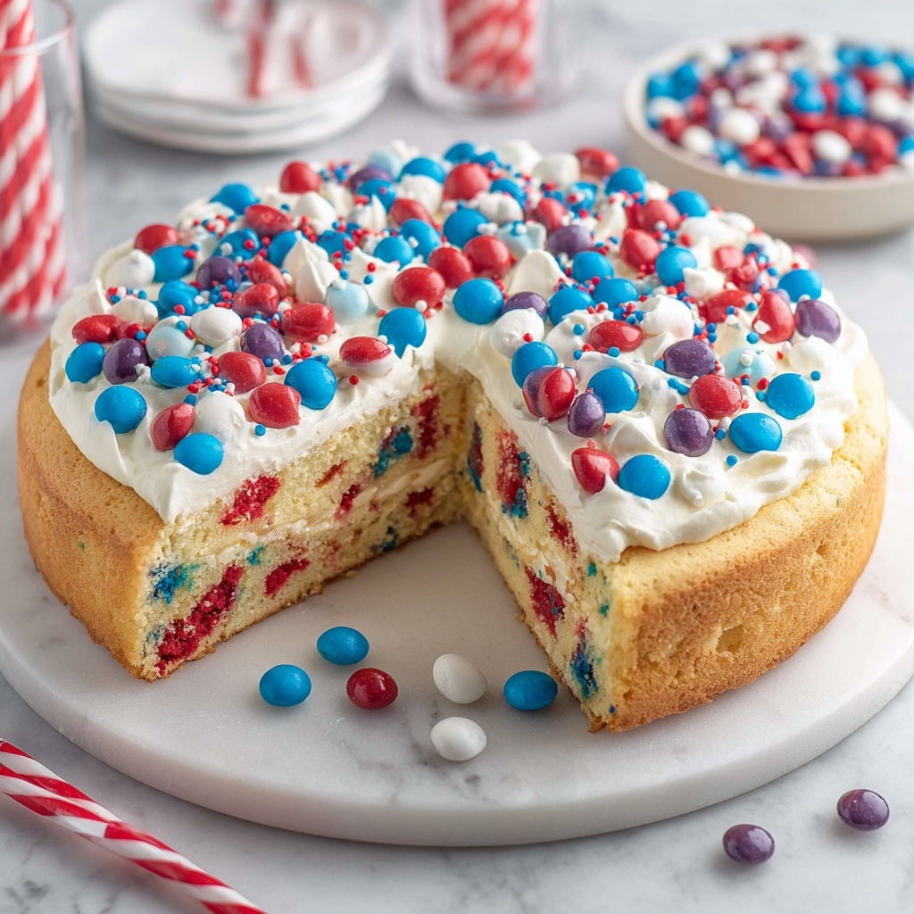 Fireworks Sugar Cookie Cake Recipe - Recipe Image