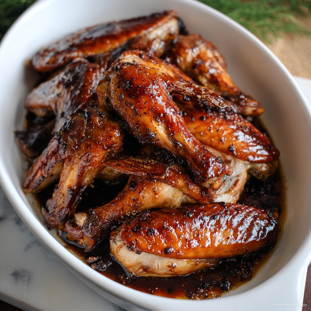 Honey Baked Turkey Wings Recipe - Recipe Image