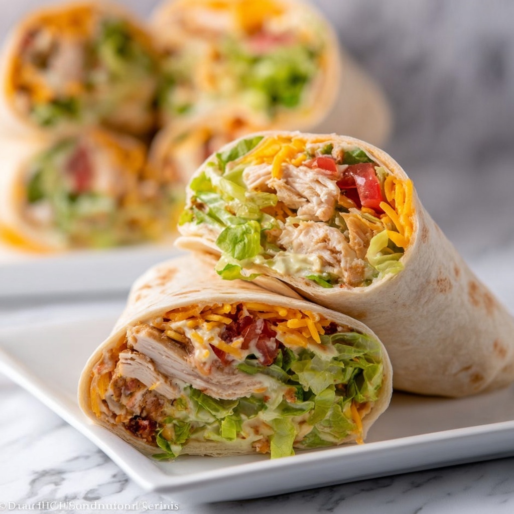 Crunchy Southwestern Chicken Wrap Recipe - Recipe Image
