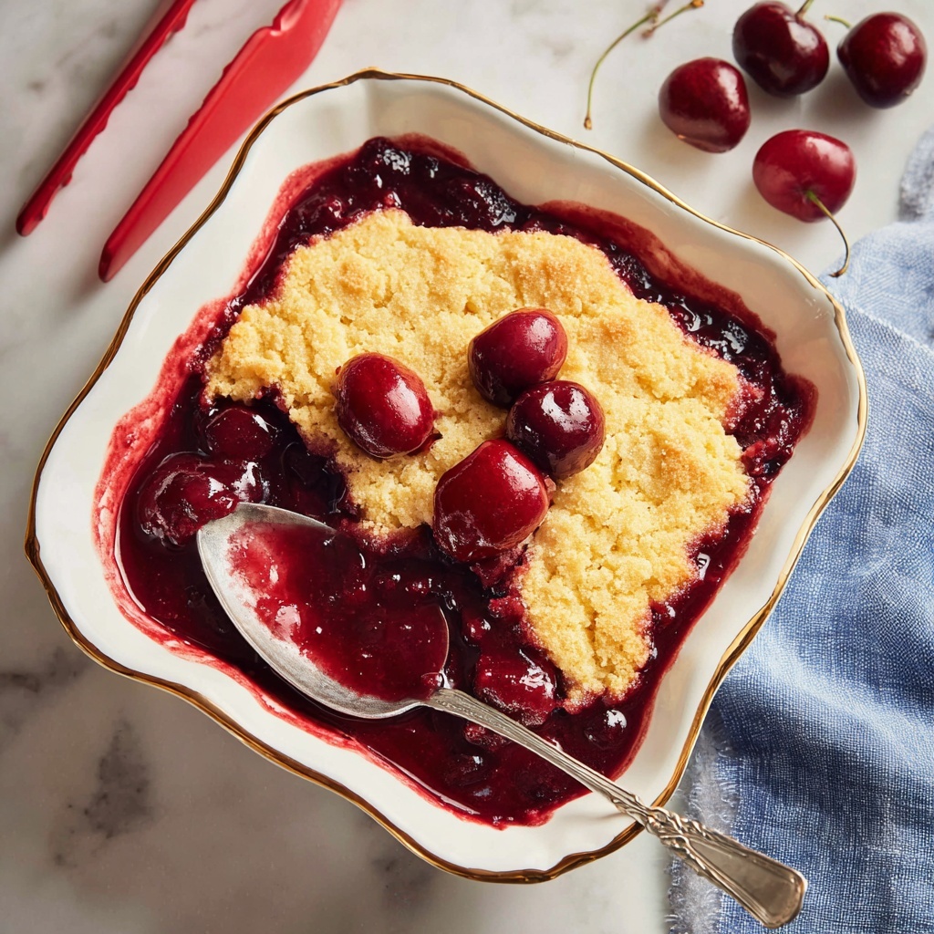 Sweet Cherry Cobbler Recipe - Recipe Image
