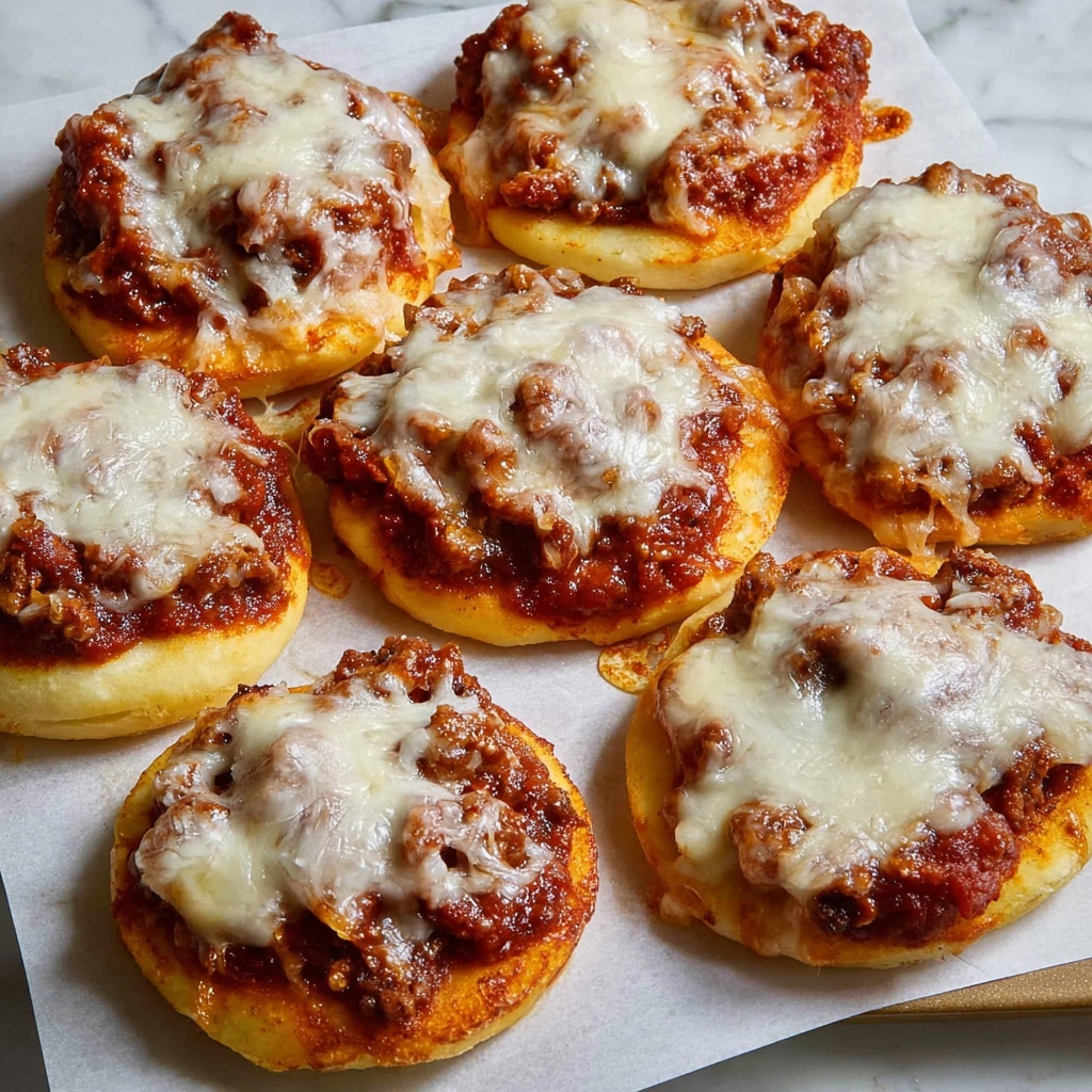 Pizza Burgers Recipe - Recipe Image