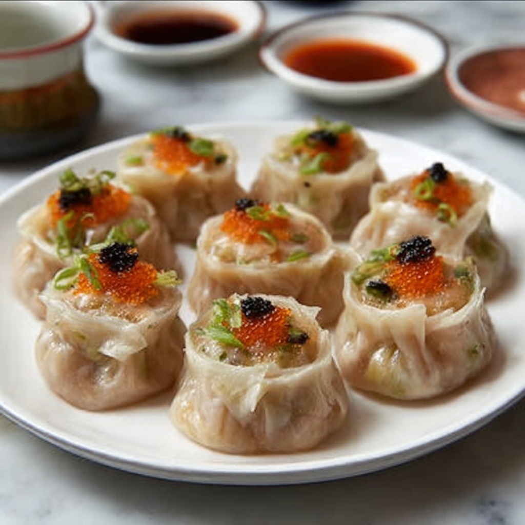 Shrimp and Vegetable Dumplings Recipe - Recipe Image