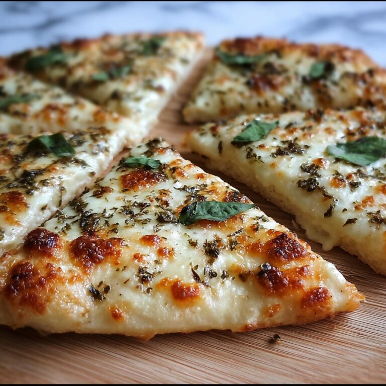 Cheesy Basil & Garlic Pizza Recipe