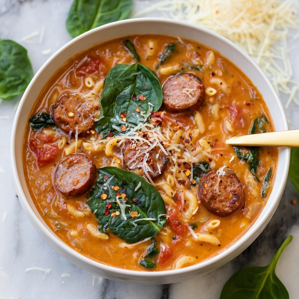 Marry Me Sausage Orzo Soup Recipe - Recipe Image