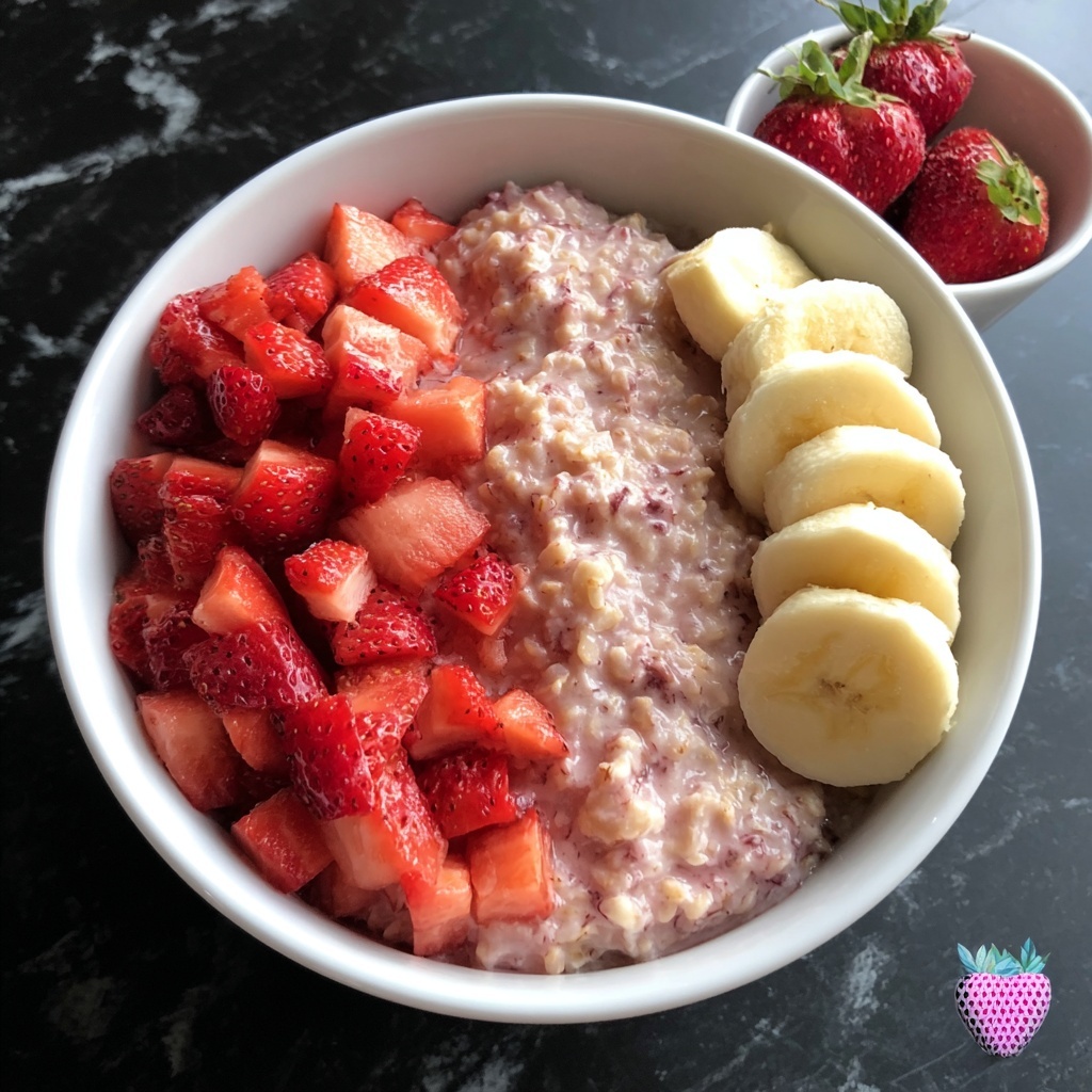 Crock-Pot Strawberry and Cream Oatmeal Recipe - Recipe Image