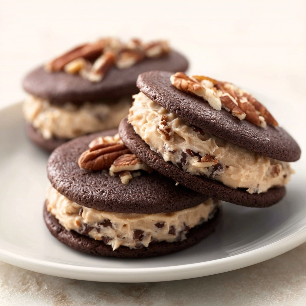 German Chocolate Whoopie Pies Recipe - Recipe Image