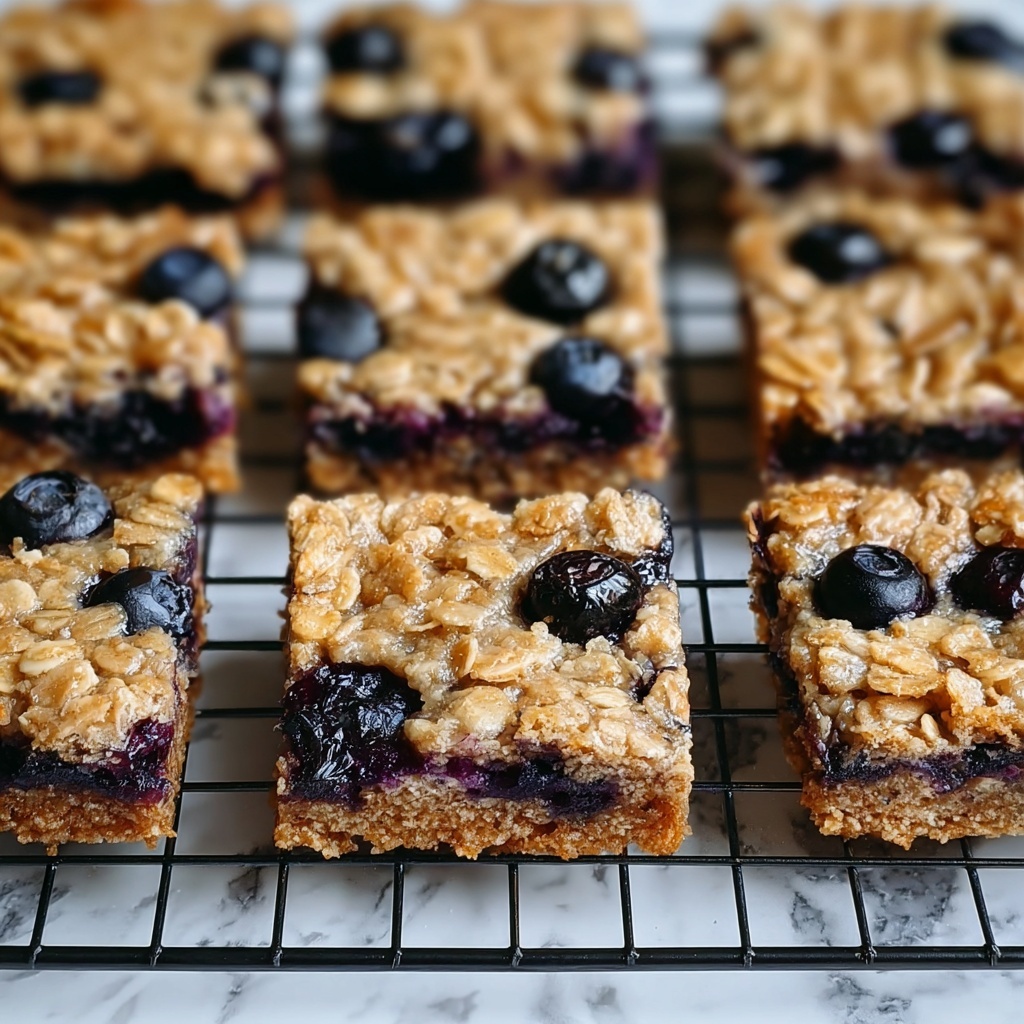 Blueberry Oatmeal Breakfast Bars Recipe - Recipe Image