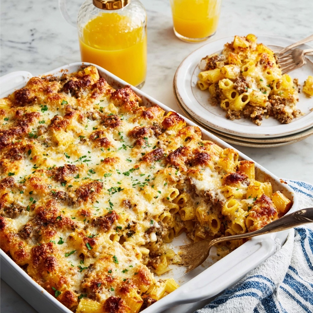Sausage Hash Brown Breakfast Casserole Recipe - Recipe Image