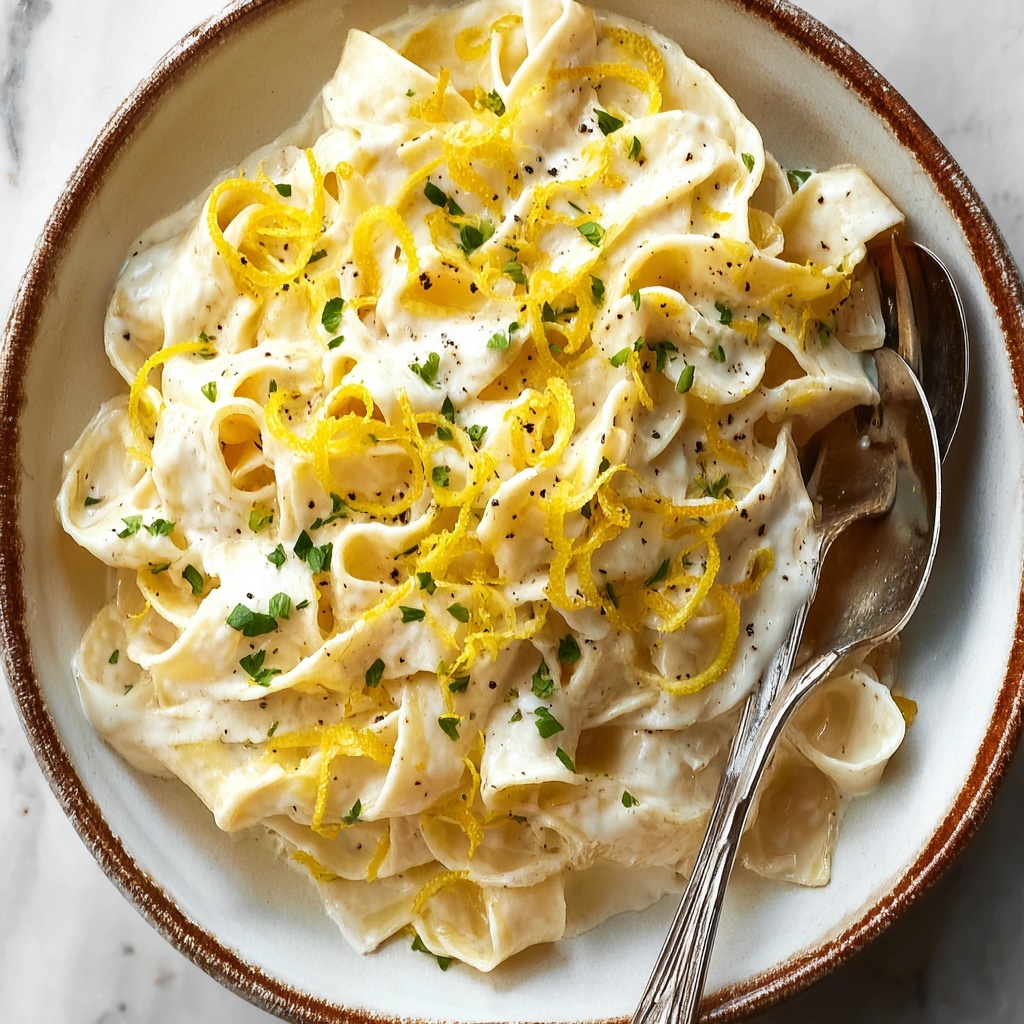 Pappardelle al Limone (Creamy Lemon Pasta) Recipe - Recipe Image