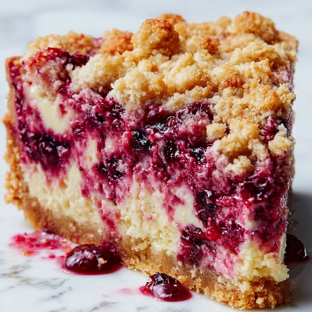 Raspberry Cream Cheese Coffee Cake Recipe - Recipe Image