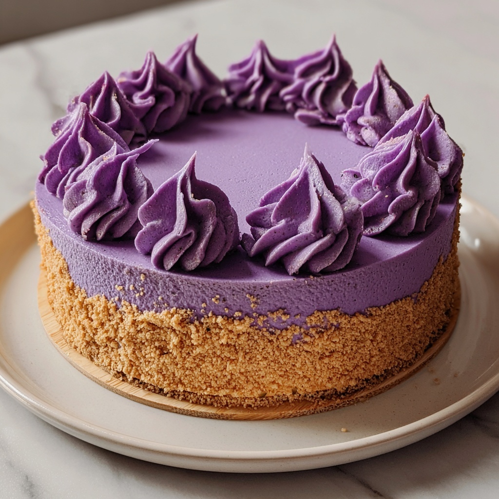Ube Cheesecake Recipe - Recipe Image