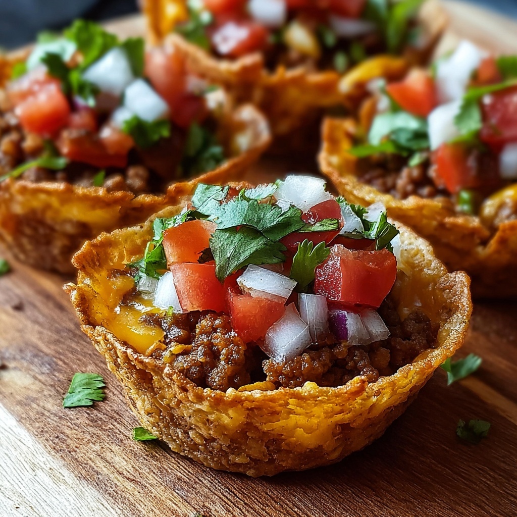Easy Crunchy Taco Cups Recipe - Recipe Image