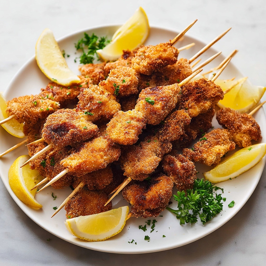 Breaded Chicken Skewers Recipe - Recipe Image