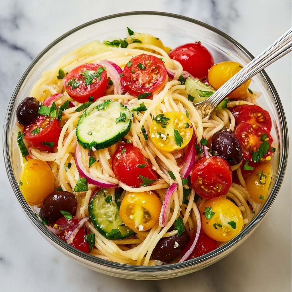 Spaghetti Salad Recipe - Recipe Image