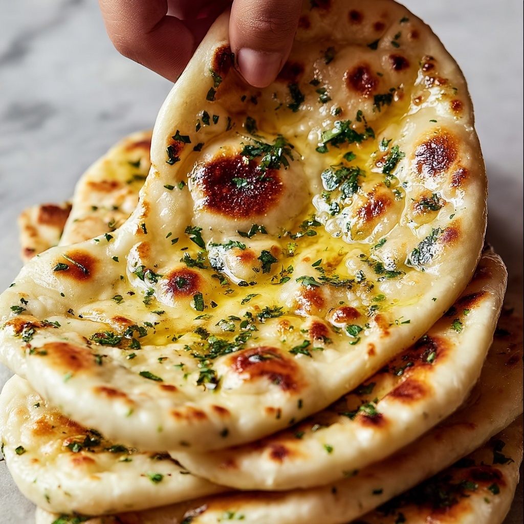 Authentic Artisan Garlic Naan Recipe - Recipe Image