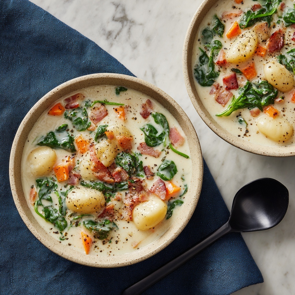 Crock Pot Italian Style Gnocchi Soup Recipe - Recipe Image