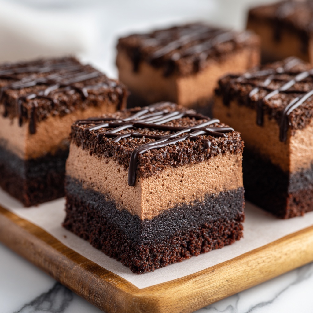 Chocolate Mousse Brownies Recipe - Recipe Image