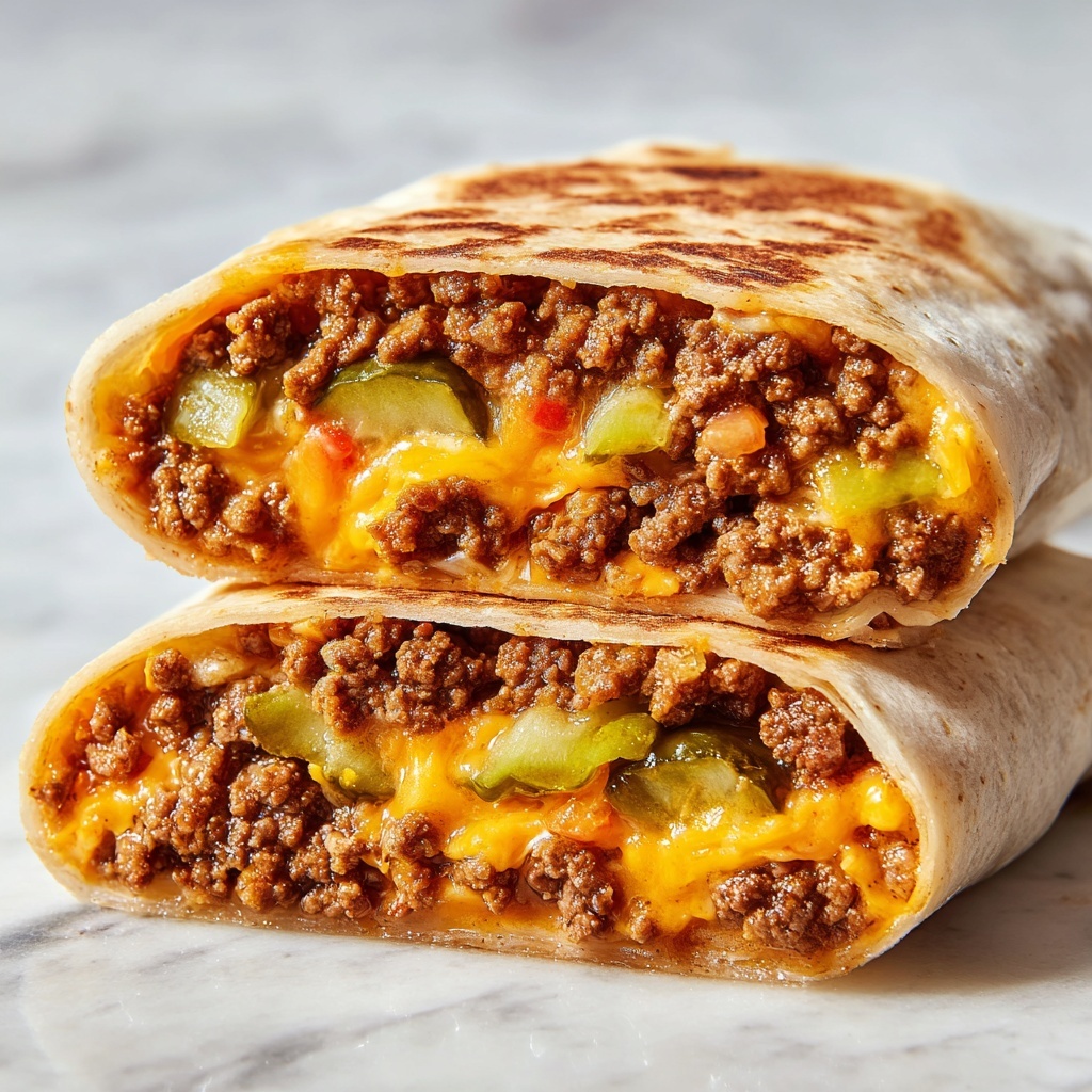 Easy Air Fryer Cheeseburger Wraps Recipe - Recipe Image