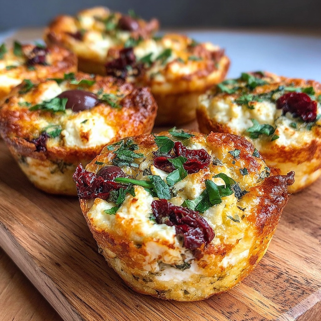 Egg Muffins with Sun-Dried Tomatoes & Kalamata Olives Recipe - Recipe Image