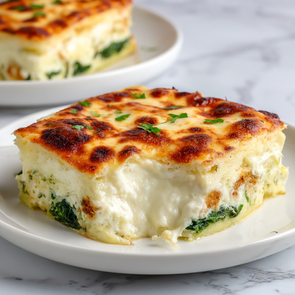 Baked Spinach and Cheese Egg Casserole Recipe - Recipe Image