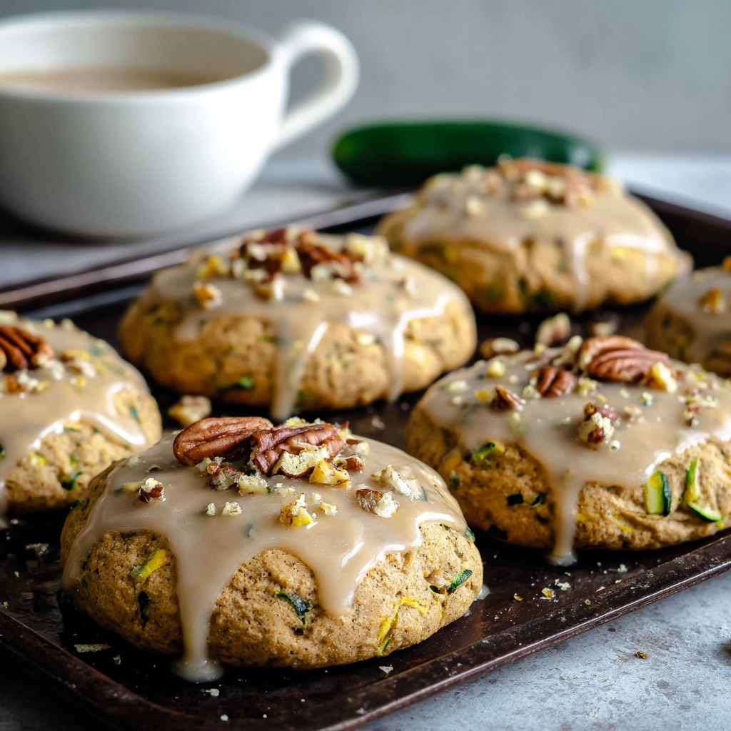 Zucchini Bread Cookies with Brown Butter Glaze Recipe - Recipe Image