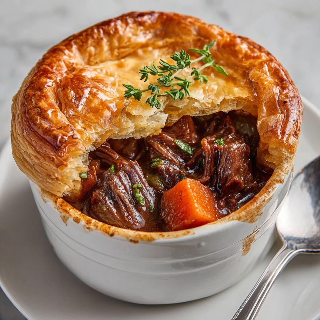 Guinness Braised Beef Pot Pie Recipe - Recipe Image