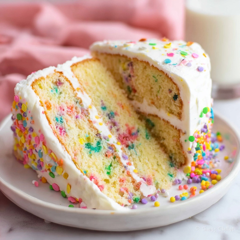 Funfetti Ice Cream Cake Recipe - Recipe Image