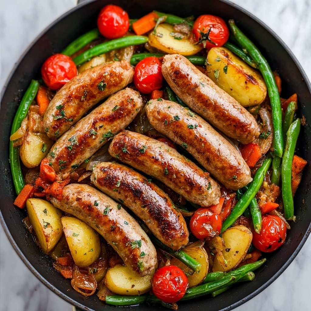 One-Pan Sausage and Vegetables Recipe - Recipe Image