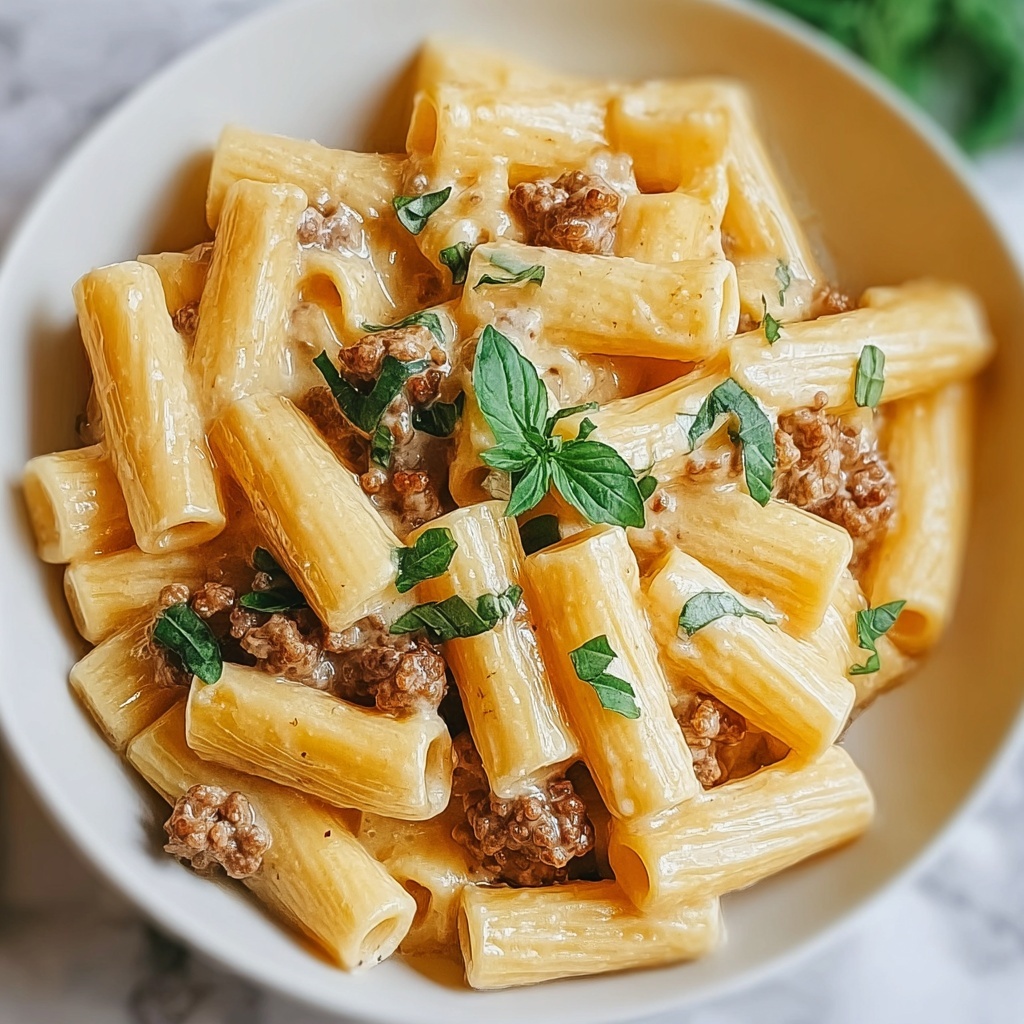 Creamy Sausage Rigatoni Recipe - Recipe Image