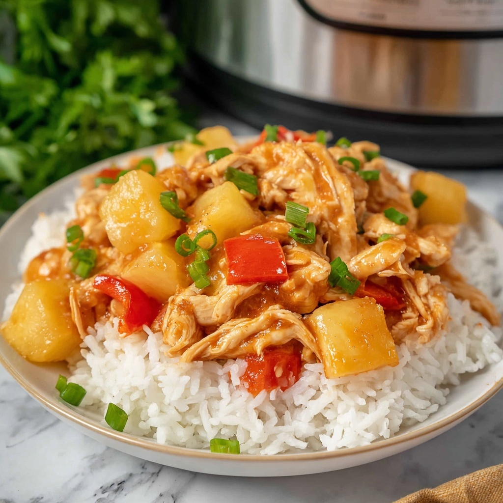 Crockpot Pineapple BBQ Chicken Recipe - Recipe Image