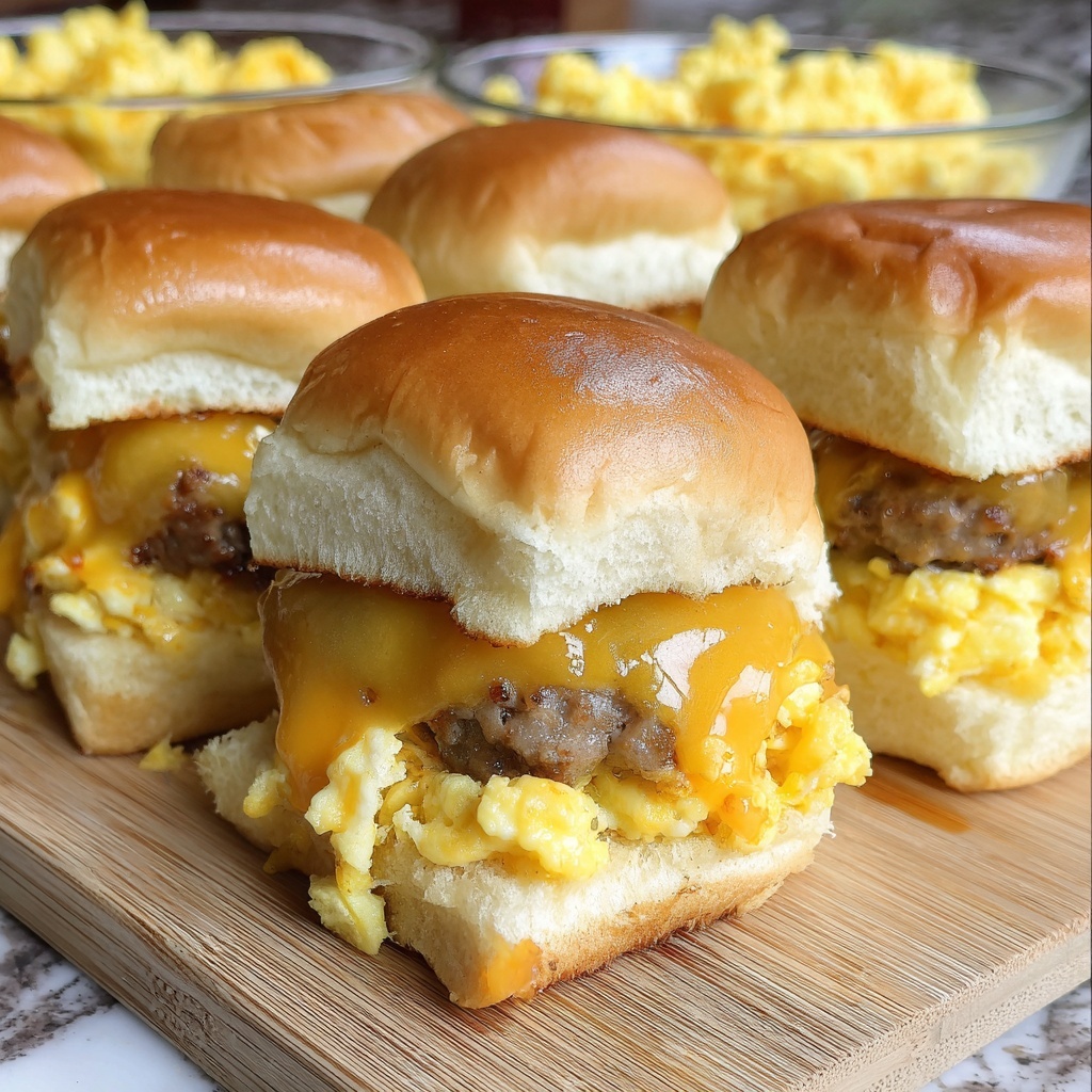 Easy Breakfast Sliders Recipe - Recipe Image
