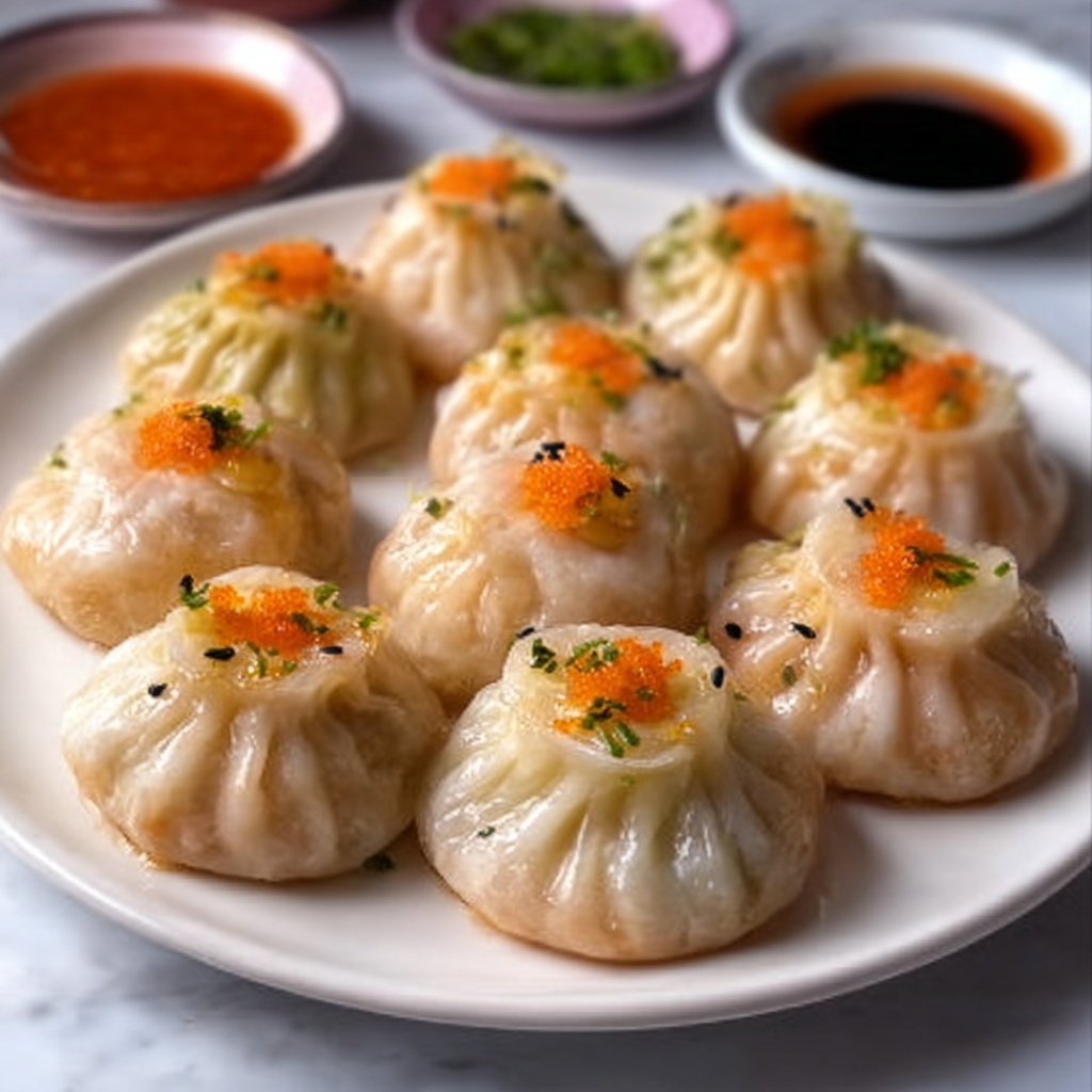 Shrimp and Vegetable Dumplings Recipe - Recipe Image