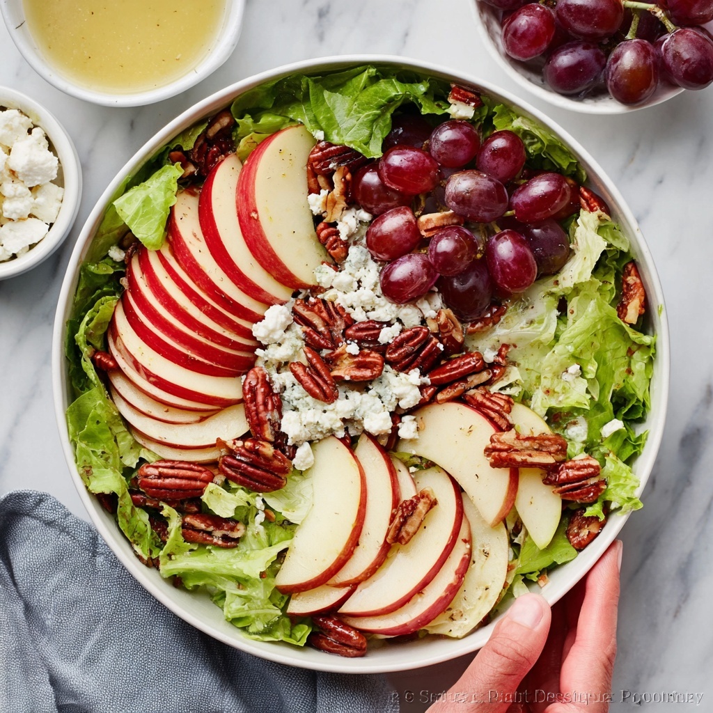 Apple Salad with Cranberries, Nuts, and Honey Dressing Recipe - Recipe Image