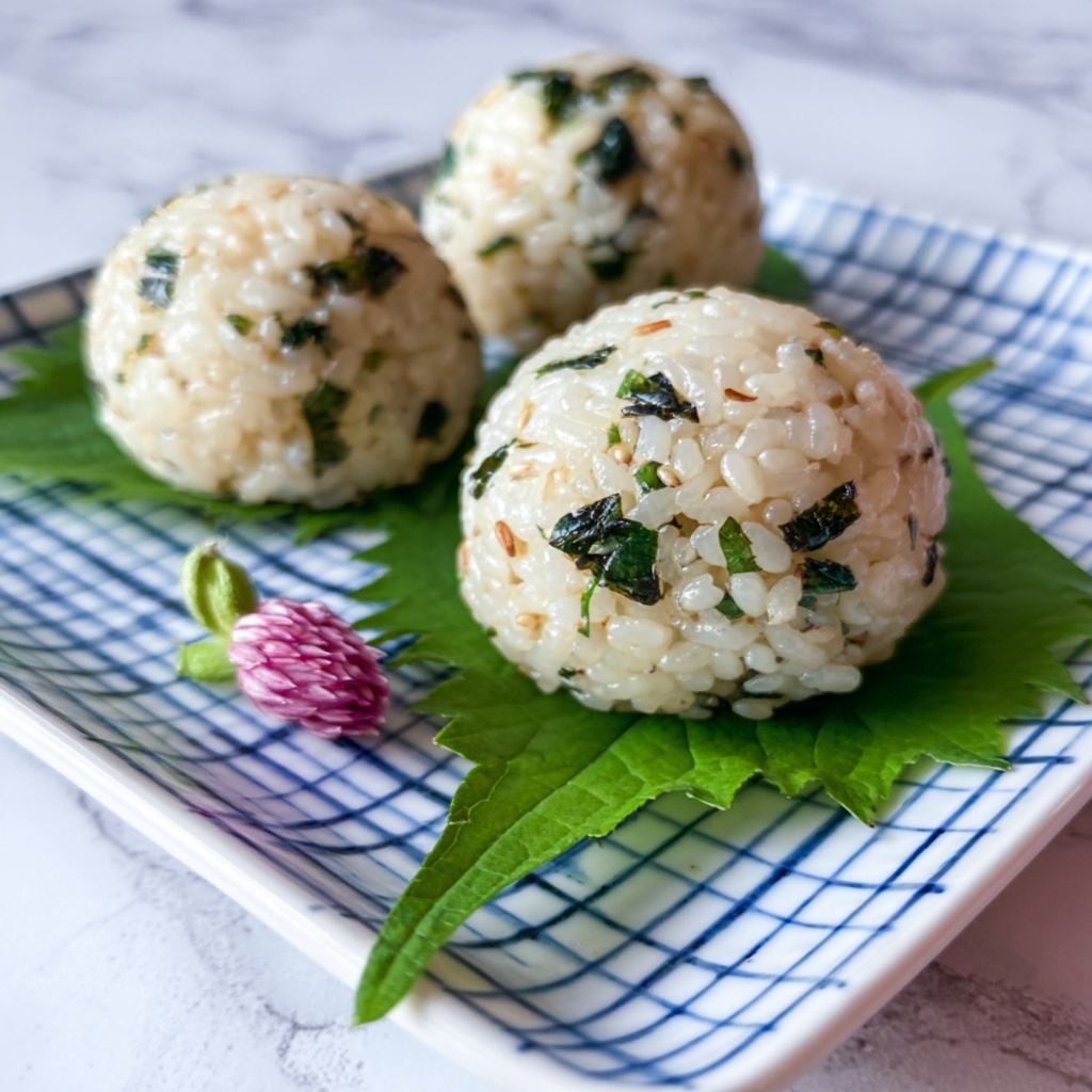 Nettle Wild Onion Rice Balls Recipe - Recipe Image