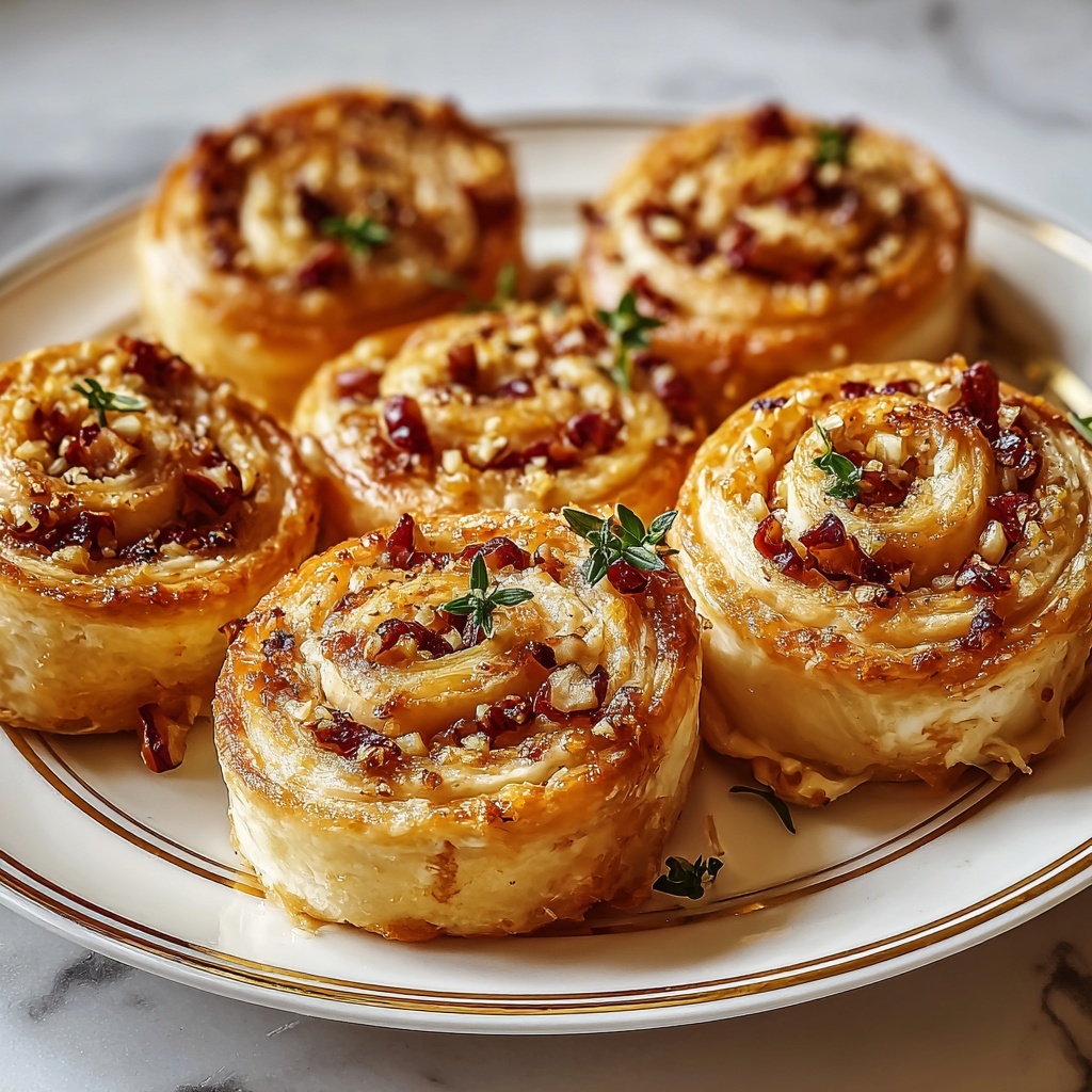 Cranberry Feta Pinwheels with Cream Cheese Recipe - Recipe Image