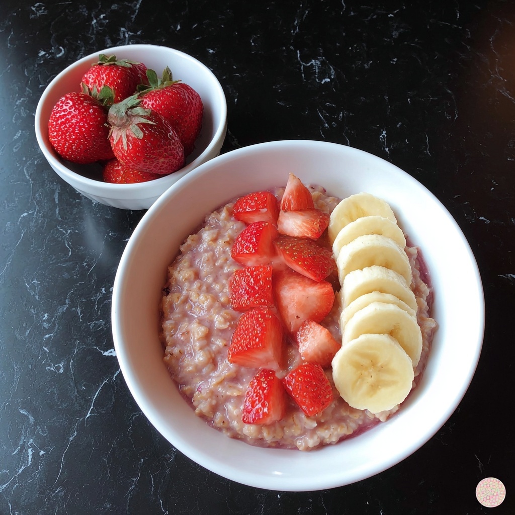 Crock-Pot Strawberry and Cream Oatmeal Recipe - Recipe Image