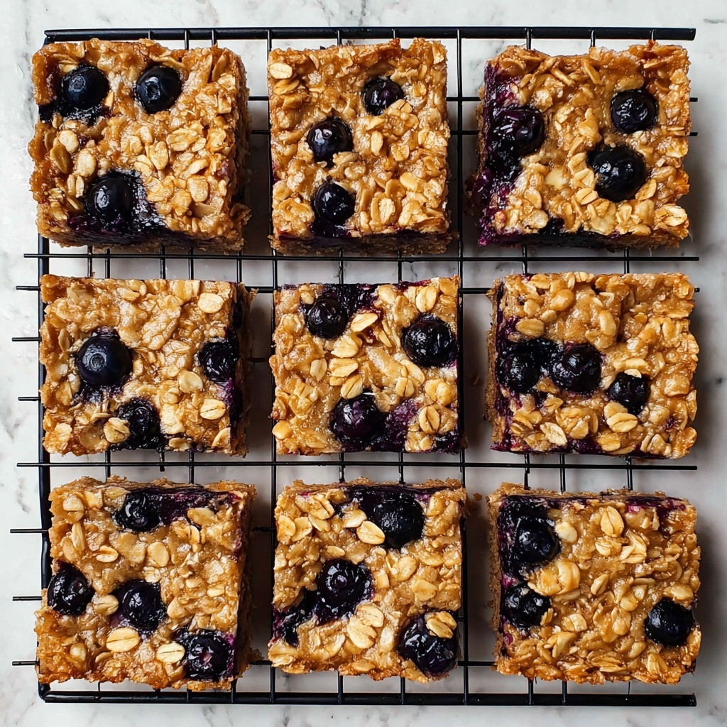 Blueberry Oatmeal Breakfast Bars Recipe - Recipe Image