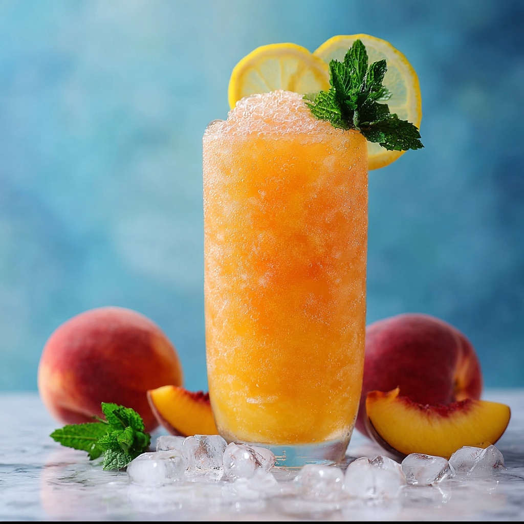 Frozen Peach Lemonade: The Ultimate Summer Cooler Recipe - Recipe Image