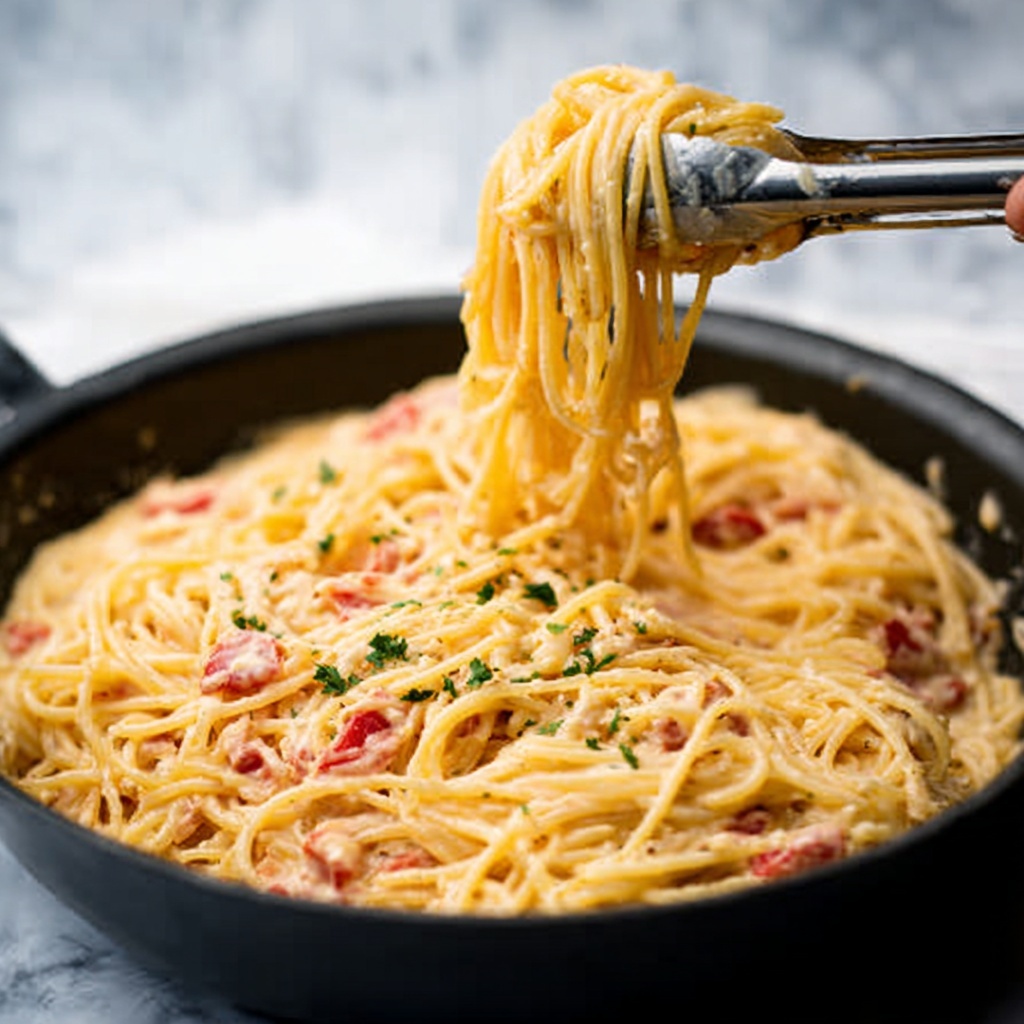 Easy Crockpot Chicken Spaghetti Recipe - Recipe Image