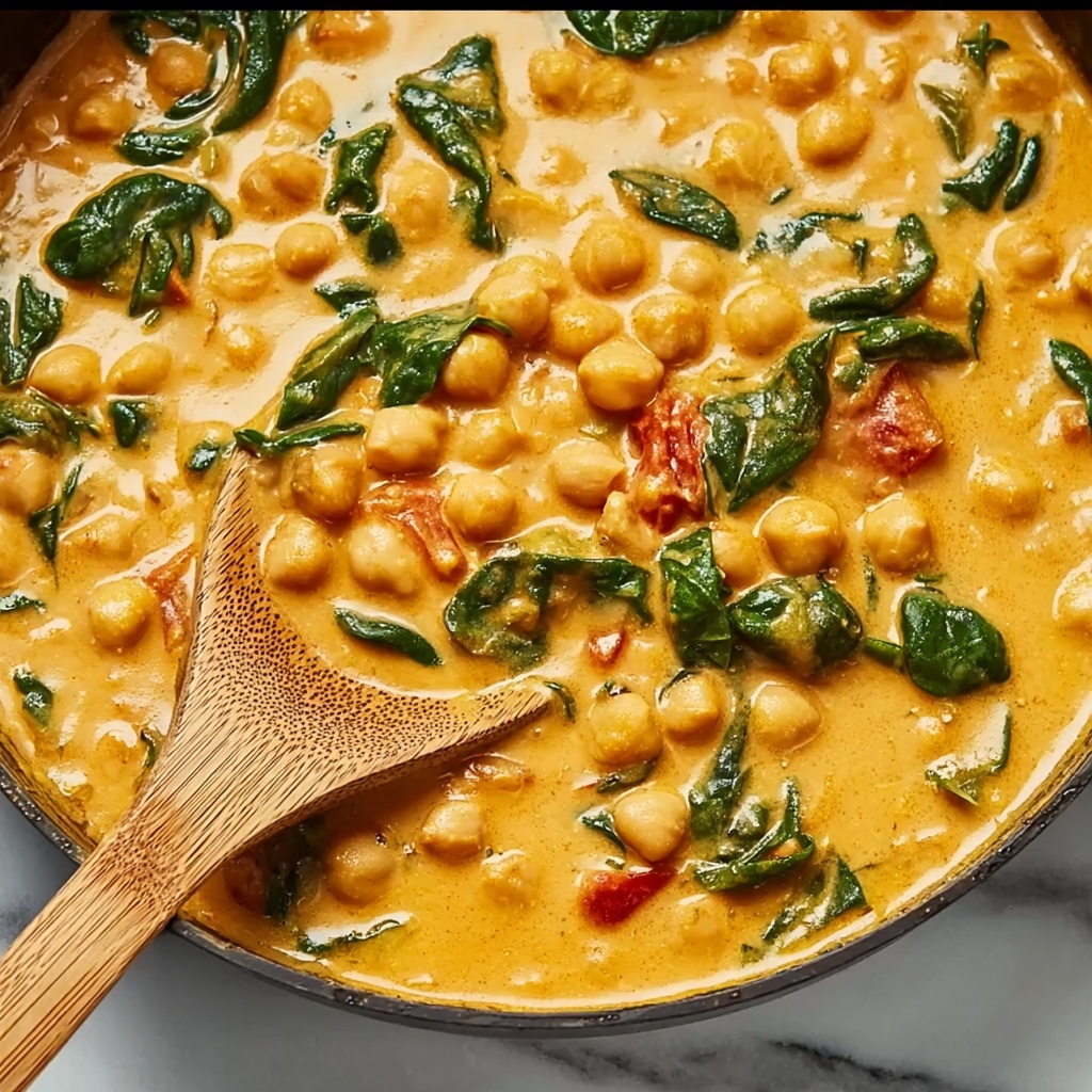 Creamy Sun-Dried Tomato Chickpeas Recipe - Recipe Image