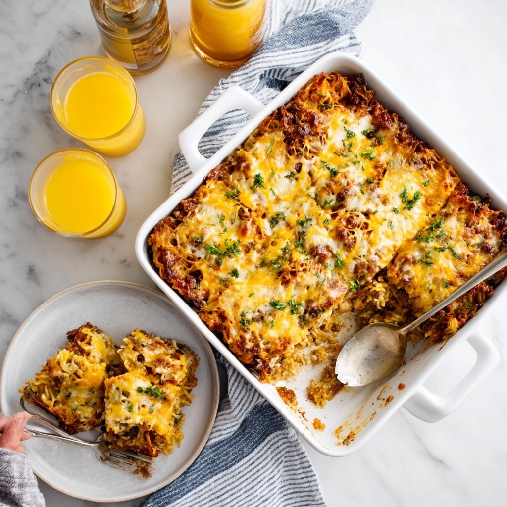 Sausage Hash Brown Breakfast Casserole Recipe - Recipe Image