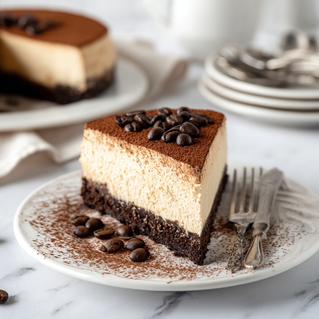 Keto Coffee Cheesecake Recipe - Recipe Image