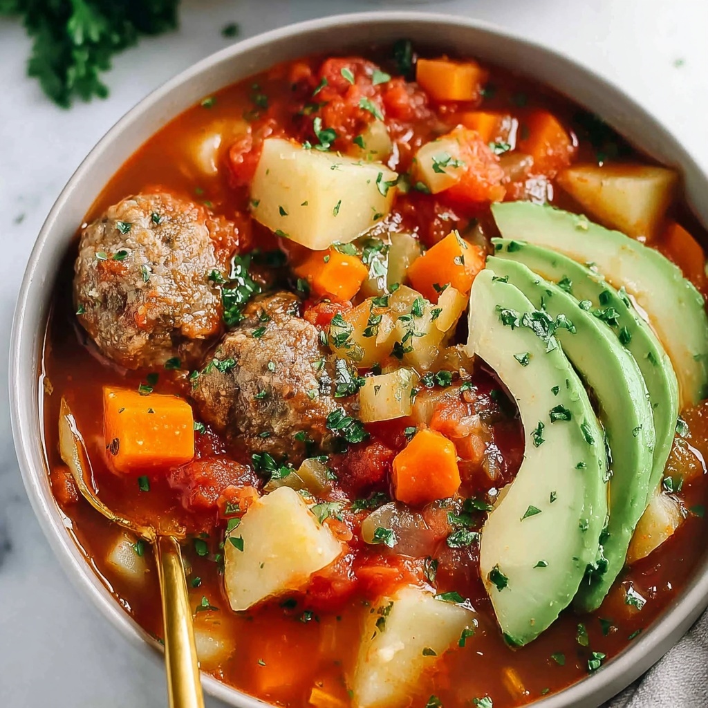 Mexican Meatball Soup Recipe - Recipe Image